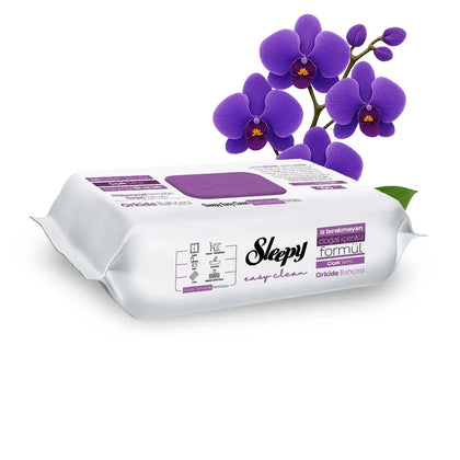 Sleepy Easy Clean Yüzey Temizlik Havlusu - Oberflächenreinigungstücher 100 Blatt Orchideen Garten - Orkide Bahçesi
