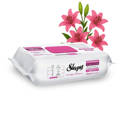 Sleepy Easy Clean Yüzey Temizlik Havlusu - Oberflächenreinigungstücher 100 Blatt Lilium Duft - Lilyum Buketi
