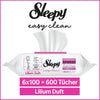 6er Pack Sleepy Easy Clean Yüzey Temizlik Havlusu - Oberflächenreinigungstücher 100 Blatt Lilium Duft - Lilyum Buketi