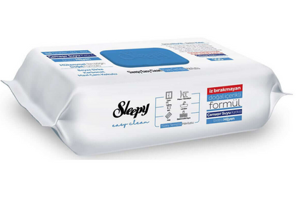 Sleepy Easy Clean Yüzey Temizlik Havlusu - Oberflächenreinigungstücher 100 Blatt Bleichzusatz - Çamaşır Suyu
