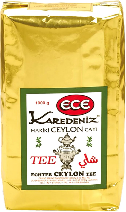 12 X  Ece Schwarzer Ceylon Tee Karadeniz 12 KG Karton
